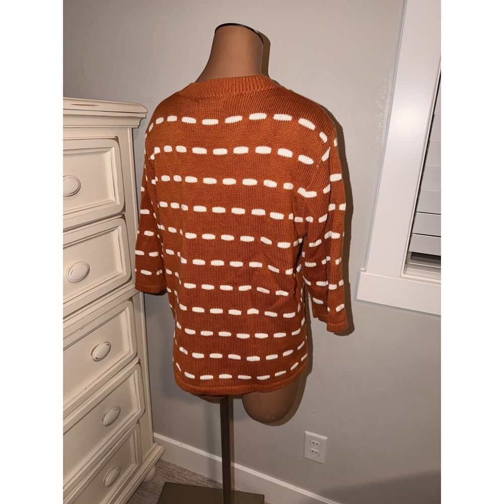Orange Fall Orange Sweater Roolee Medium - Picture 4 of 8